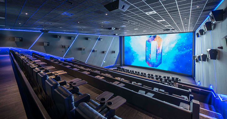 views of seating area inside Odeon Luxe Durham Cinema